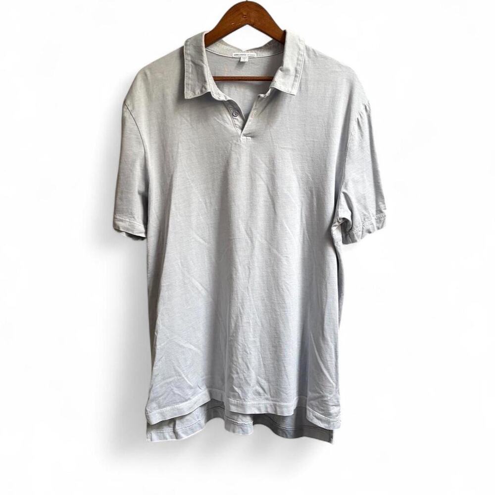 James Perse Los Angeles Light Blue Polo Shirt Men’s Sz 4 Preppy Minimalist
